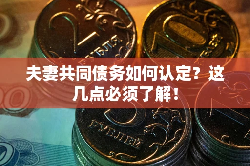 北京夫妻共同债务如何认定？这几点必须了解！