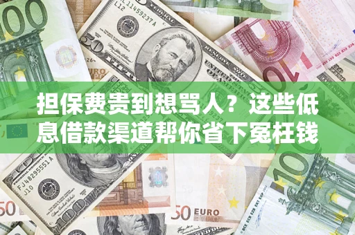 北京担保费贵到想骂人？这些低息借款渠道帮你省下冤枉钱