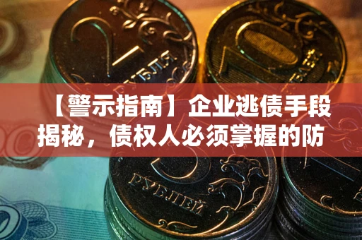 北京【警示指南】企业逃债手段揭秘，债权人必须掌握的防坑宝典